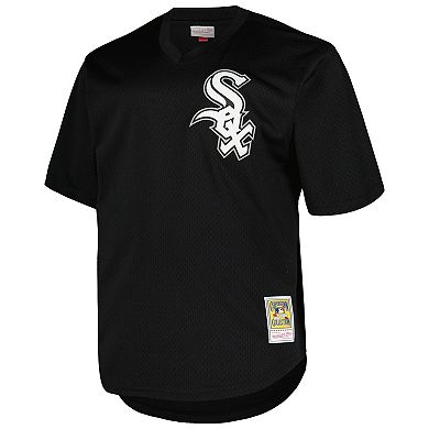 Men's Profile Frank Thomas Black Chicago White Sox Big & Tall Cooperstown Collection Mesh Batting Practice Jersey