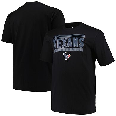 Men's Fanatics Branded Black Houston Texans Big & Tall Pop T-Shirt