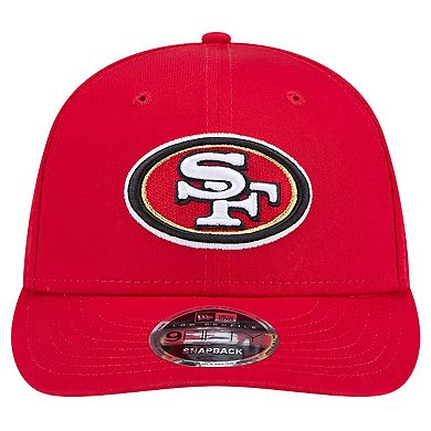 Men's New Era Scarlet San Francisco 49ers Main Low Profile 9FIFTY Snapback Hat