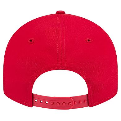 Men's New Era Scarlet San Francisco 49ers Main Low Profile 9FIFTY Snapback Hat