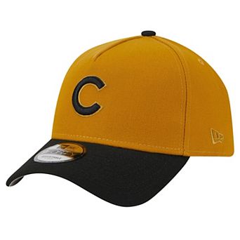 Men's New Era Gold/Black Chicago Cubs Rustic A-Frame 9FORTY Adjustable Hat
