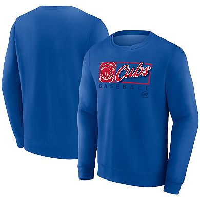Men's Profile Royal Chicago Cubs Big & Tall Pullover Sweatshirt