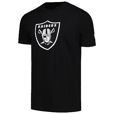 Men's New Era Black Las Vegas Raiders Logo T-Shirt