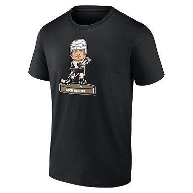 Men's Fanatics Branded Jack Eichel Black Vegas Golden Knights Player Bobblehead T-Shirt