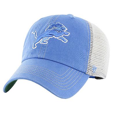 Men's '47 Blue/Natural Detroit Lions Trawler Clean Up Trucker Adjustable Hat