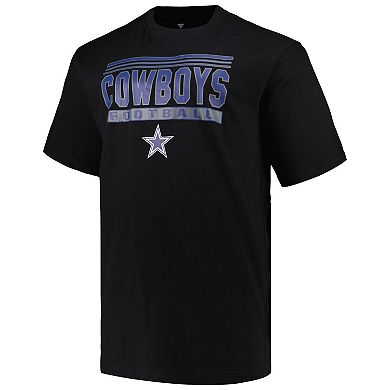 Men's Fanatics Branded Black Dallas Cowboys Big & Tall Pop T-Shirt