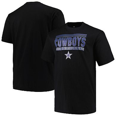 Men's Fanatics Branded Black Dallas Cowboys Big & Tall Pop T-Shirt