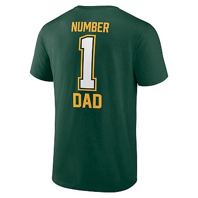Men's Fanatics Branded Green Green Bay Packers #1 Dad T-Shirt