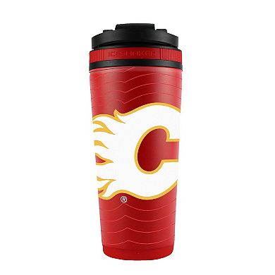 WinCraft Calgary Flames 26oz. 4D Stainless Steel Ice Shaker Bottle