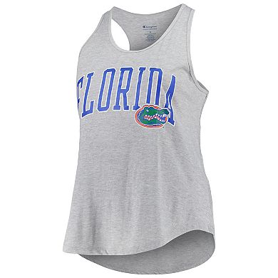 Women's Profile Heather Gray Florida Gators Arch Logo Racerback Scoop Neck Tank Top