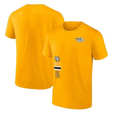 Men's Fanatics Branded Gold Nashville Predators Represent T-Shirt