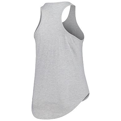 Women's Profile Heather Gray Georgia Bulldogs Arch Logo Racerback Scoop Neck Tank Top