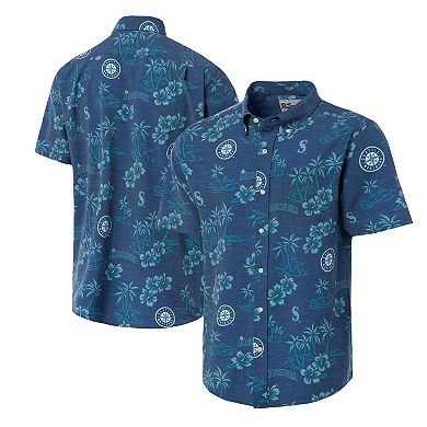 Men's Reyn Spooner Navy Seattle Mariners Kekai Button-Down Shirt