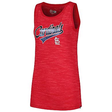 Women's New Era Red St. Louis Cardinals Space-Dye Active Tank Top