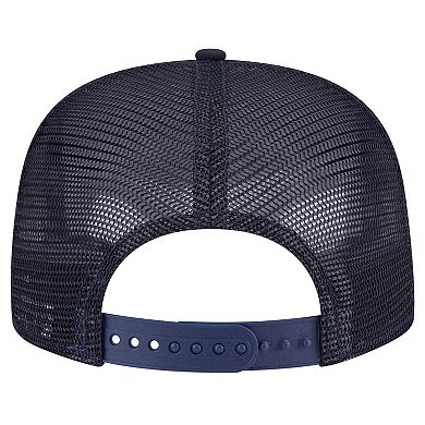 Men's New Era Navy Seattle Mariners Seeing Diamonds A-Frame Trucker 9FIFTY Snapback Hat