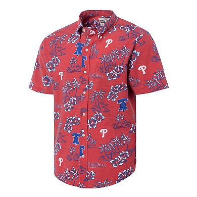 Men's Reyn Spooner Red Philadelphia Phillies Kekai Button-Down Shirt