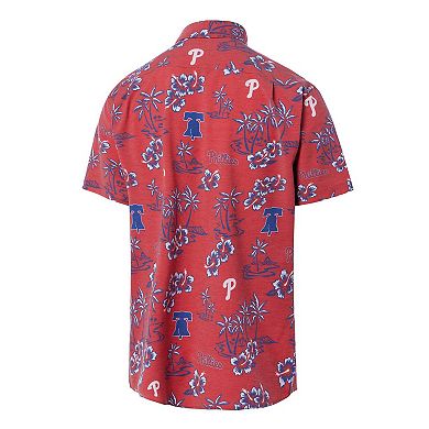 Men's Reyn Spooner Red Philadelphia Phillies Kekai Button-Down Shirt
