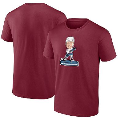 Men's Fanatics Branded Nathan MacKinnon Burgundy Colorado Avalanche Player Bobblehead T-Shirt