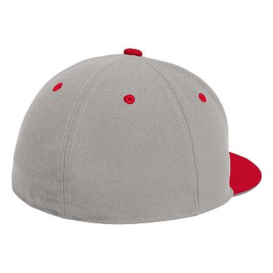 Men's adidas Gray Indiana Hoosiers On-Field Baseball Fitted Hat