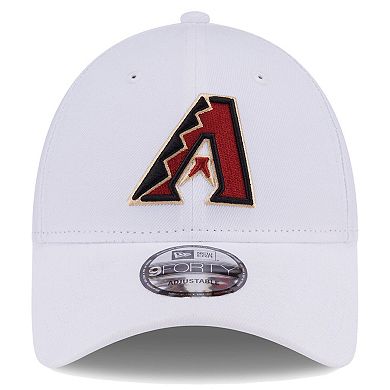 Men's New Era White Arizona Diamondbacks League II 9FORTY Adjustable Hat