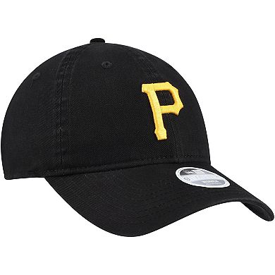 Women's New Era Black Pittsburgh Pirates Team Logo Core Classic 9TWENTY Adjustable Hat