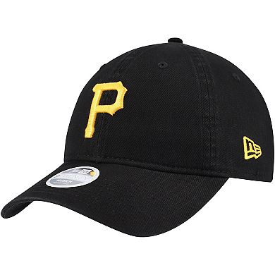 Women's New Era Black Pittsburgh Pirates Team Logo Core Classic 9TWENTY Adjustable Hat