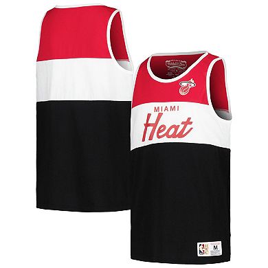 Youth Mitchell & Ness Red/Black Miami Heat Hardwood Classics Special Script Tank Top