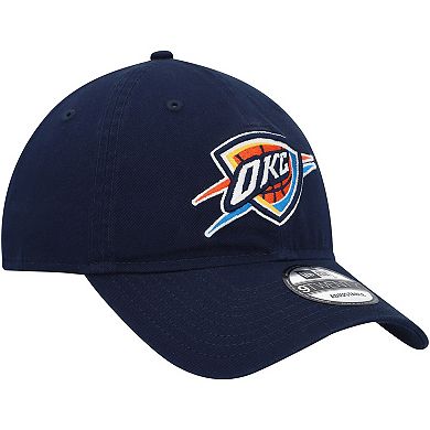 Men's New Era Navy Oklahoma City Thunder Team 2.0 9TWENTY Adjustable Hat