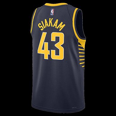 Unisex Nike Pascal Siakam Navy Indiana Pacers Swingman Jersey - Icon Edition