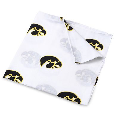 "Infant Three Little Anchors Iowa Hawkeyes 47"" x 47"" Muslin 4-Layer Blanket"