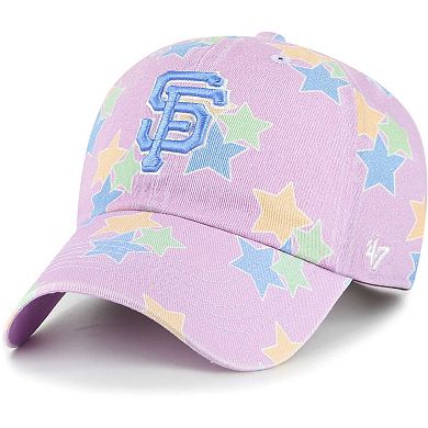 Girls '47 Lavender San Francisco Giants Star Bright Clean Up Adjustable Hat