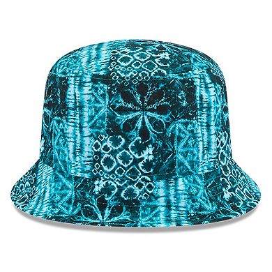 Men's New Era Teal Jacksonville Jaguars Shibori Bucket Hat