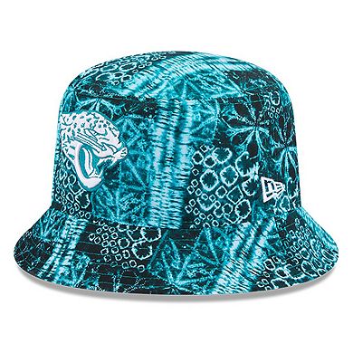 Men's New Era Teal Jacksonville Jaguars Shibori Bucket Hat