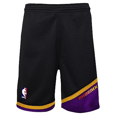 Youth Mitchell & Ness Black Phoenix Suns Hardwood Classics Swingman Shorts