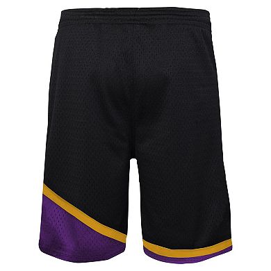 Youth Mitchell & Ness Black Phoenix Suns Hardwood Classics Swingman Shorts
