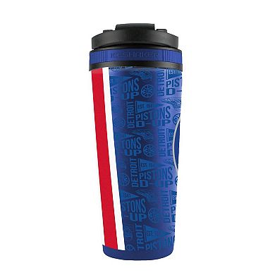 WinCraft Detroit Pistons 26oz. 4D Stainless Steel Ice Shaker Bottle
