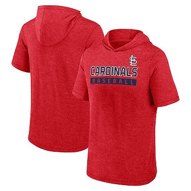 Men's Profile Red St. Louis Cardinals Big & Tall Short Sleeve Pullover Hoodie