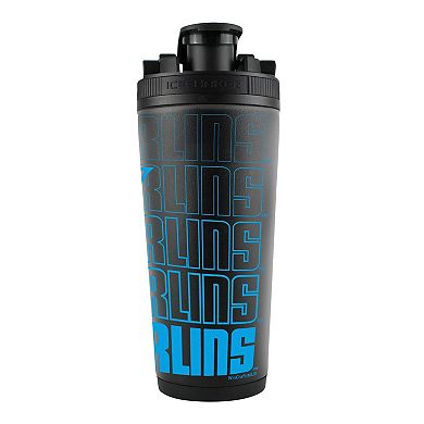 WinCraft Miami Marlins 26oz. 4D Stainless Steel Ice Shaker Bottle