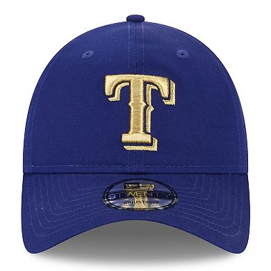 Men's New Era Royal Texas Rangers 2024 Gold Collection 9TWENTY Adjustable Hat