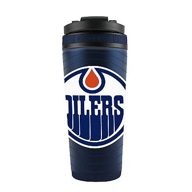 WinCraft Edmonton Oilers 26oz. 4D Stainless Steel Ice Shaker Bottle