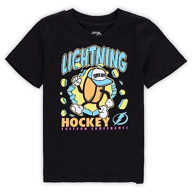 Toddler Black Tampa Bay Lightning Break Through T-Shirt
