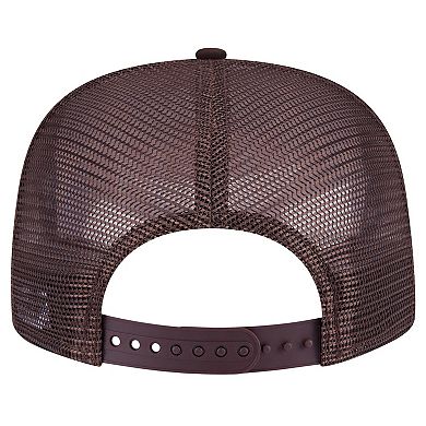 Men's New Era Brown San Diego Padres Seeing Diamonds A-Frame Trucker 9FIFTY Snapback Hat