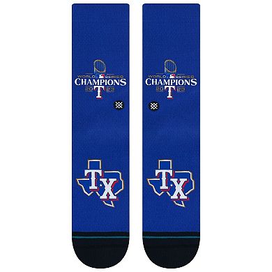 Unisex Stance Blue Texas Rangers 2024 Gold Collection Crew Socks