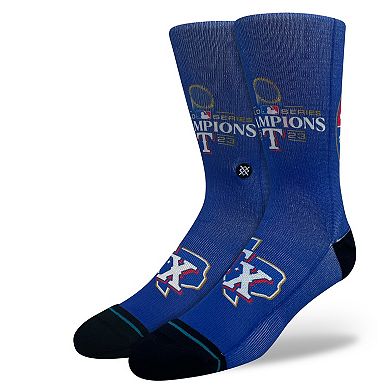 Unisex Stance Blue Texas Rangers 2024 Gold Collection Crew Socks