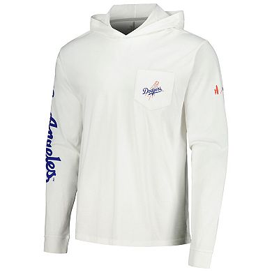 Men's johnnie-O White Los Angeles Dodgers Eddie Long Sleeve Hoodie T-Shirt