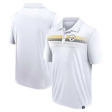 Men's Fanatics Branded White Pittsburgh Steelers Sublimated Polo