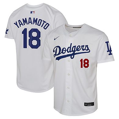 Youth Nike Yoshinobu Yamamoto White Los Angeles Dodgers Home Limited Player Jersey