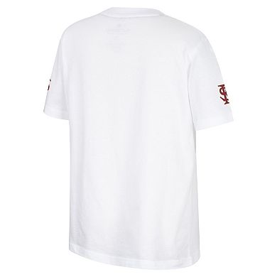 Youth Colosseum White Florida State Seminoles Buddy Baseball T-Shirt
