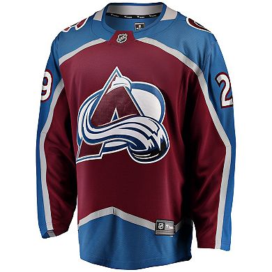 Men's Fanatics Nathan MacKinnon Burgundy Colorado Avalanche Home Breakaway Jersey