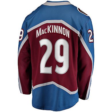 Men's Fanatics Nathan MacKinnon Burgundy Colorado Avalanche Home Breakaway Jersey